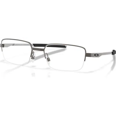 Oakley 55mm Rectangle Optical Glasses In Neutral