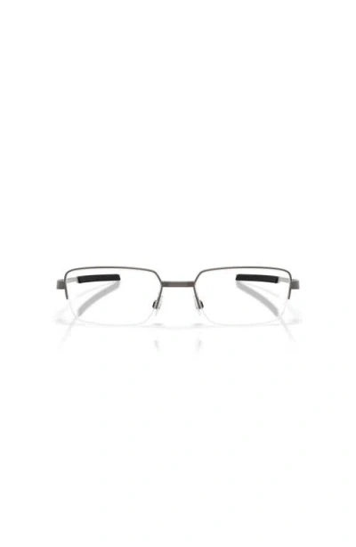 Oakley 55mm Rectangle Optical Glasses In Neutral