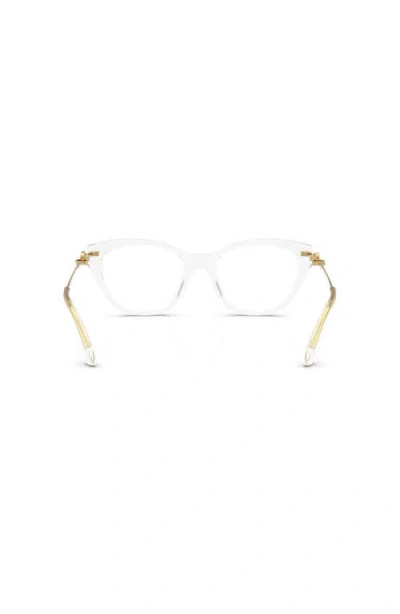 Dolce & Gabbana Dolce&gabbana 51mm Butterfly Optical Glasses In Transparent