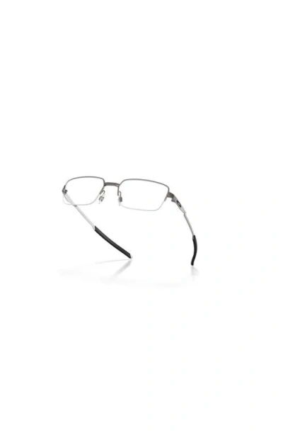 Oakley 55mm Rectangle Optical Glasses In Neutral