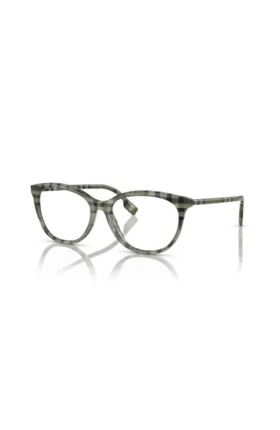 Burberry 54mm Irregular Optical Glasses In Brown
