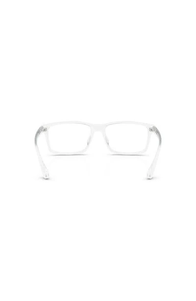 Armani Exchange 56mm Rectangle Optical Glasses In White