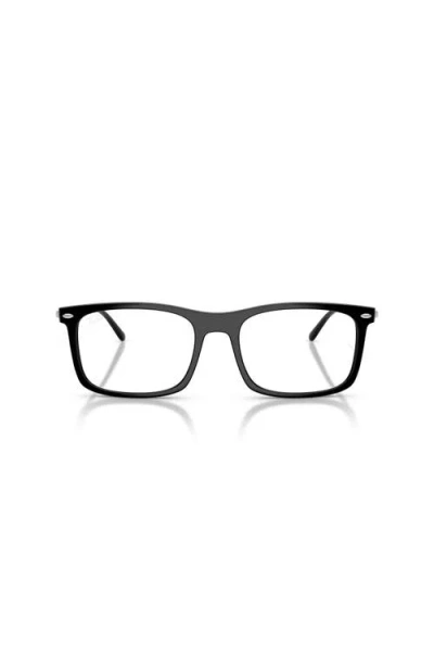 Ray Ban Ray-ban 54mm Rectangle Optical Glasses In Black