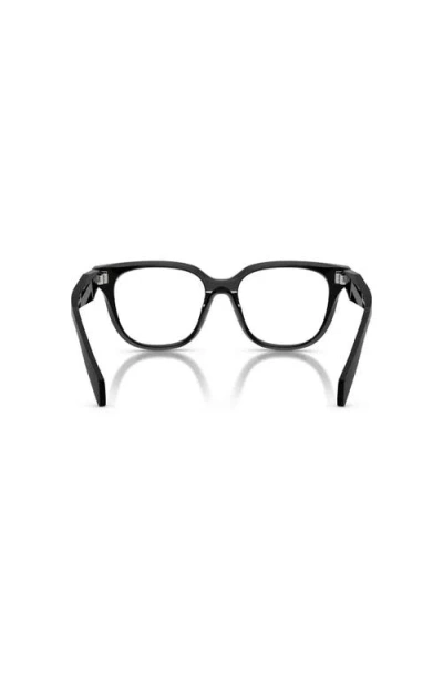Prada 51mm Butterfly Optical Glasses In Black