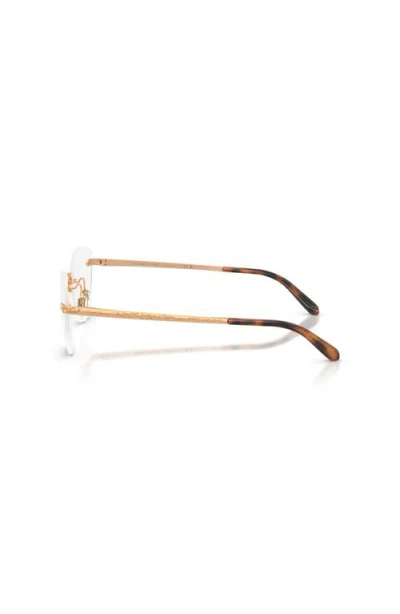 Ralph Lauren 56mm Cat Eye Optical Glasses In Gold
