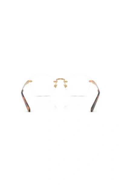 Ralph Lauren 56mm Cat Eye Optical Glasses In Gold