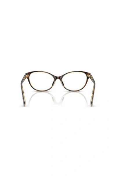 Ralph 53mm Oval Optical Glasses In Brown