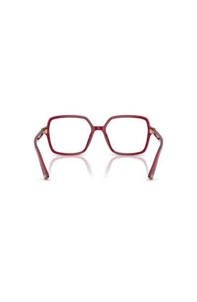 Jimmy Choo 55mm Square Optical Glasses In Brown