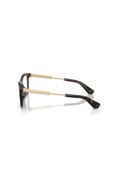 Burberry 54mm Rectangle Optical Glasses In Brown