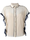 RED VALENTINO PIPED TRIM BLOUSE,MR3AA0F52S411765130