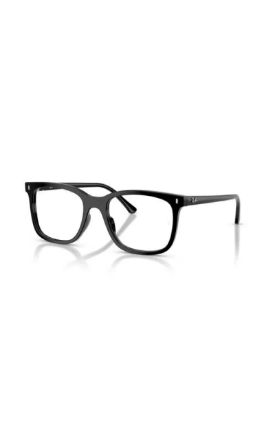Ray Ban Ray-ban 53mm Square Optical Glasses In Brown