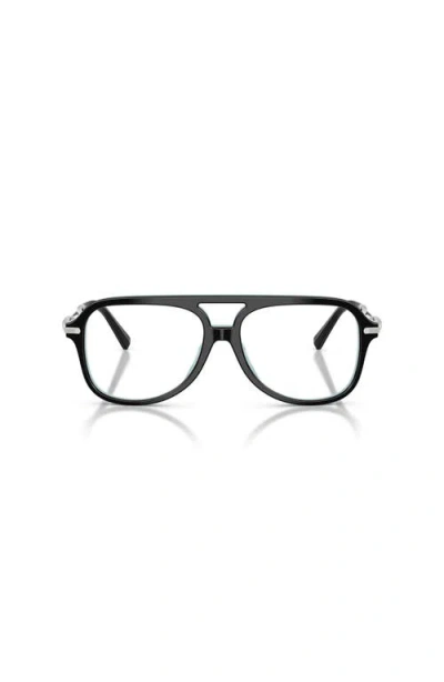 Tiffany & Co . 56mm Pilot Optical Glasses In Brown