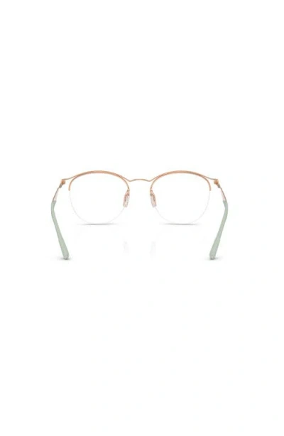 Ray Ban Ray-ban 50mm Round Optical Glasses In Gold