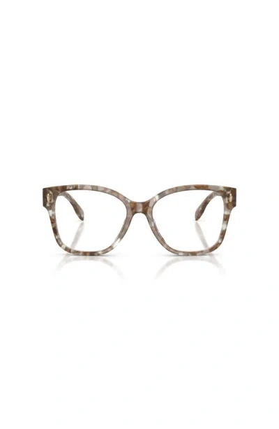 Tory Burch 54mm Square Optical Glasses In Brown
