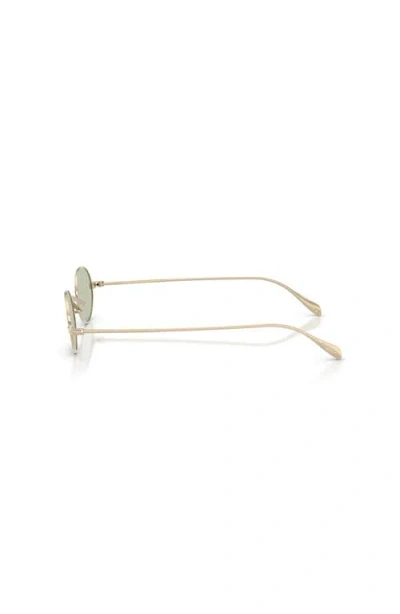 Oliver Peoples 43mm Round Optical Glasses In Gold