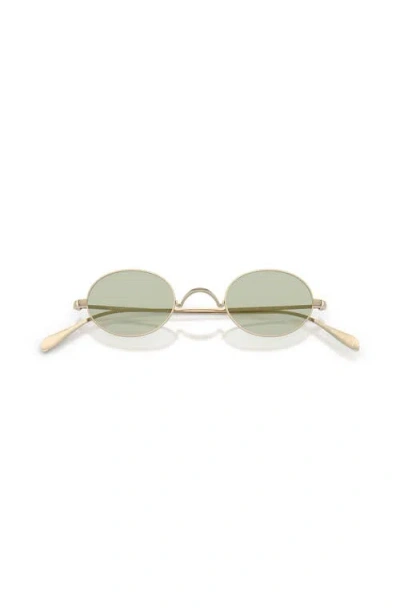 Oliver Peoples 43mm Round Optical Glasses In Gold