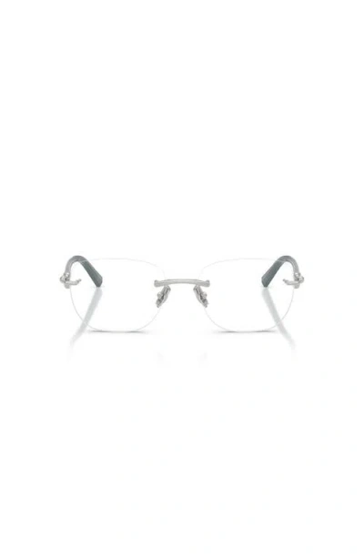 Tiffany & Co . 54mm Square Optical Glasses In Brown