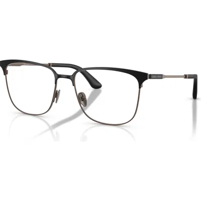 Giorgio Armani 53mm Rectangle Optical Glasses In Brown