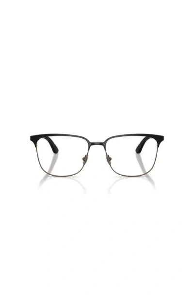 Giorgio Armani 53mm Rectangle Optical Glasses In Brown