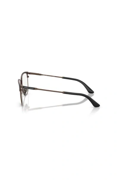 Giorgio Armani 53mm Rectangle Optical Glasses In Brown
