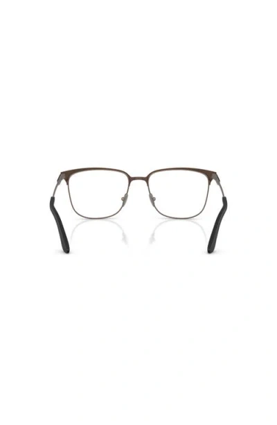 Giorgio Armani 53mm Rectangle Optical Glasses In Brown