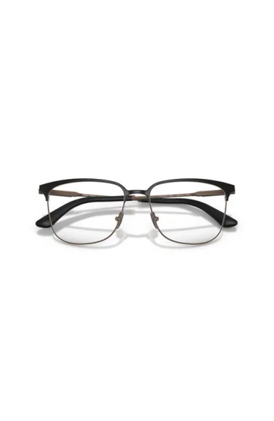Giorgio Armani 53mm Rectangle Optical Glasses In Brown