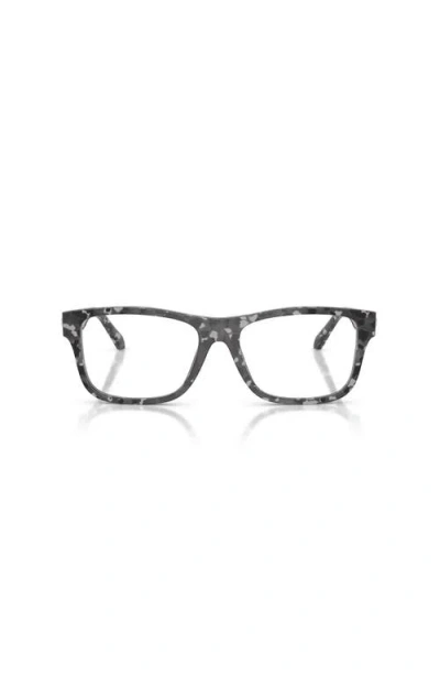 Versace 54mm Square Optical Glasses In Brown