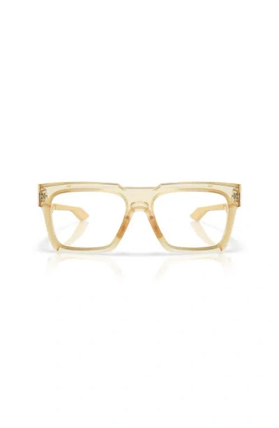 Oakley 55mm Square Optical Glasses In Brown