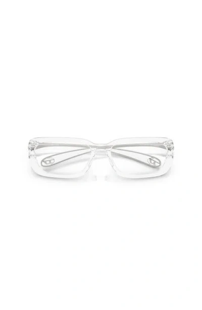 Diesel ® 54mm Rectangle Optical Glasses In Brown