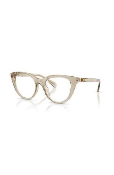 Swarovski 49mm Cat Eye Optical Glasses In Neutral