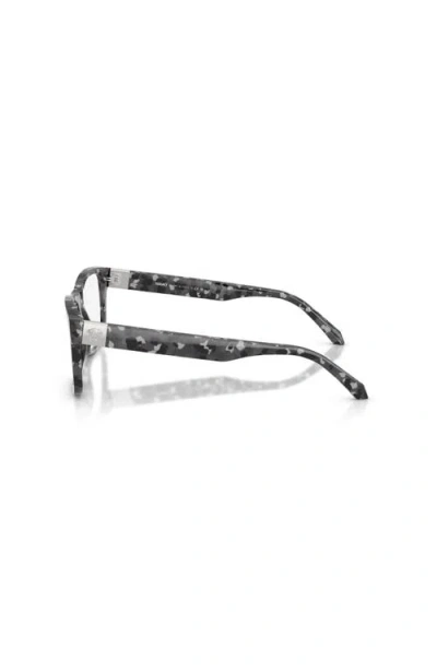 Versace 54mm Square Optical Glasses In Gray