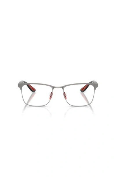 Ray Ban Ray-ban 54mm Square Optical Glasses In Gray