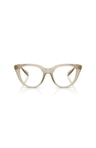 Swarovski 49mm Cat Eye Optical Glasses In Neutral