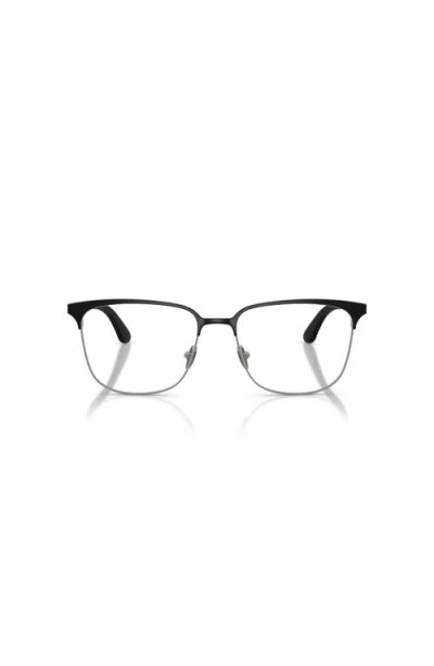 Giorgio Armani 55mm Rectangle Optical Glasses In Brown