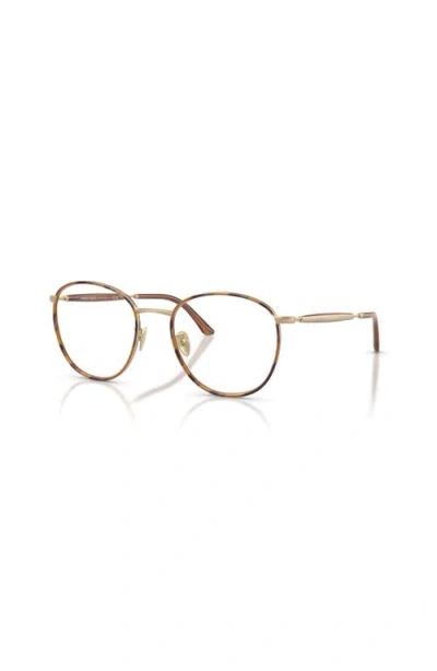 Giorgio Armani 52mm Phantos Optical Glasses In Brown