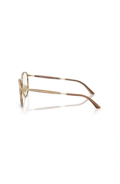 Giorgio Armani 52mm Phantos Optical Glasses In Brown
