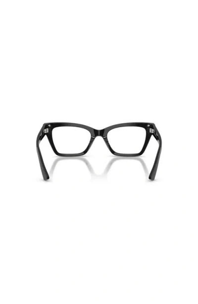 Giorgio Armani 49mm Cat Eye Optical Glasses In Brown