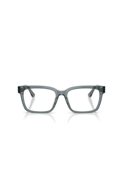 Ferrari 53mm Rectangle Optical Glasses In Brown