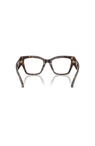 Dolce & Gabbana Dolce&gabbana 51mm Butterfly Optical Glasses In Brown