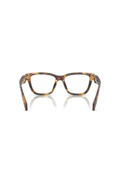 Prada 54mm Butterfly Optical Glasses In Brown