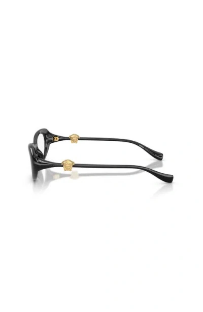 Versace 52mm Oval Optical Glasses In Brown