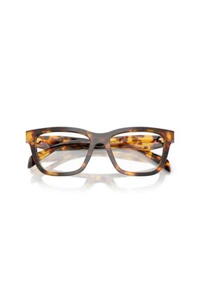 Prada 54mm Butterfly Optical Glasses In Brown