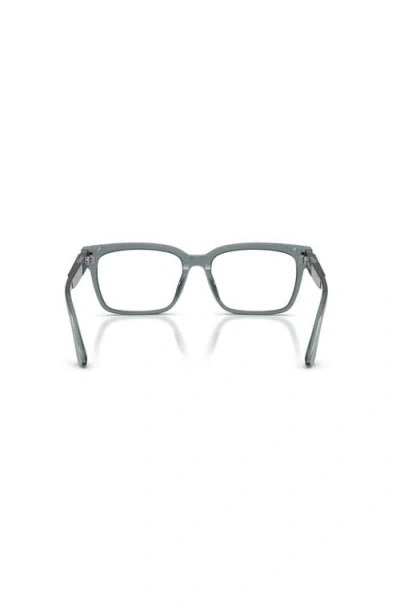 Ferrari 53mm Rectangle Optical Glasses In Brown