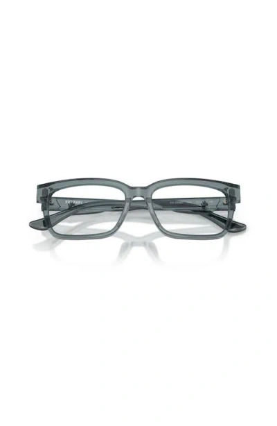 Ferrari 53mm Rectangle Optical Glasses In Brown