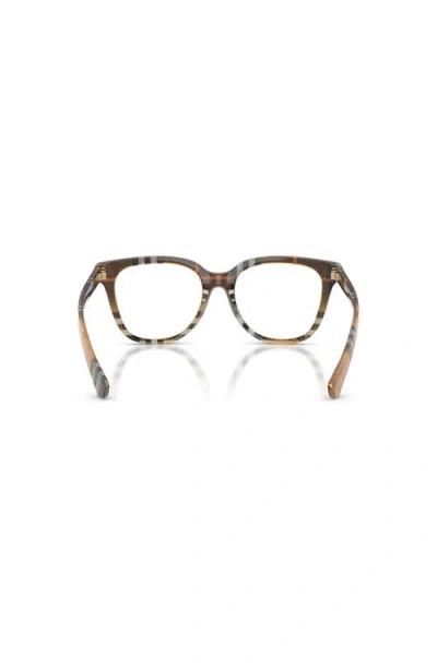 Burberry 52mm Phantos Optical Glasses In Brown