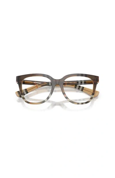 Burberry 52mm Phantos Optical Glasses In Brown
