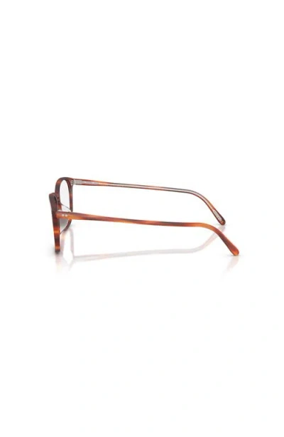 Oliver Peoples 49mm Square Optical Glasses In Brown