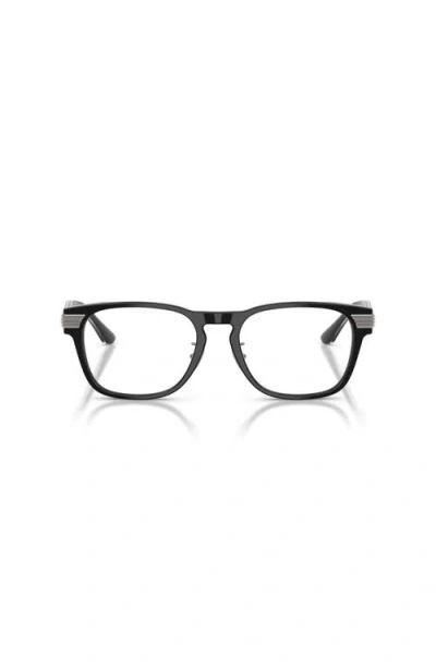 Ferrari 52mm Rectangle Optical Glasses In Black