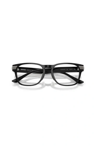 Ferrari 52mm Rectangle Optical Glasses In Black
