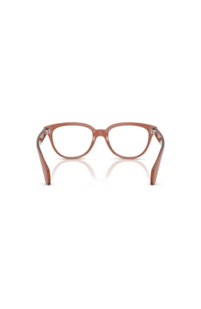 Moncler 52mm Rectangle Optical Glasses In Brown